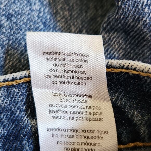 WEWOREWHAT Women's Danielle High-Rise Vintage Straight Distressed Jeans Size 25 - Picture 10 of 11